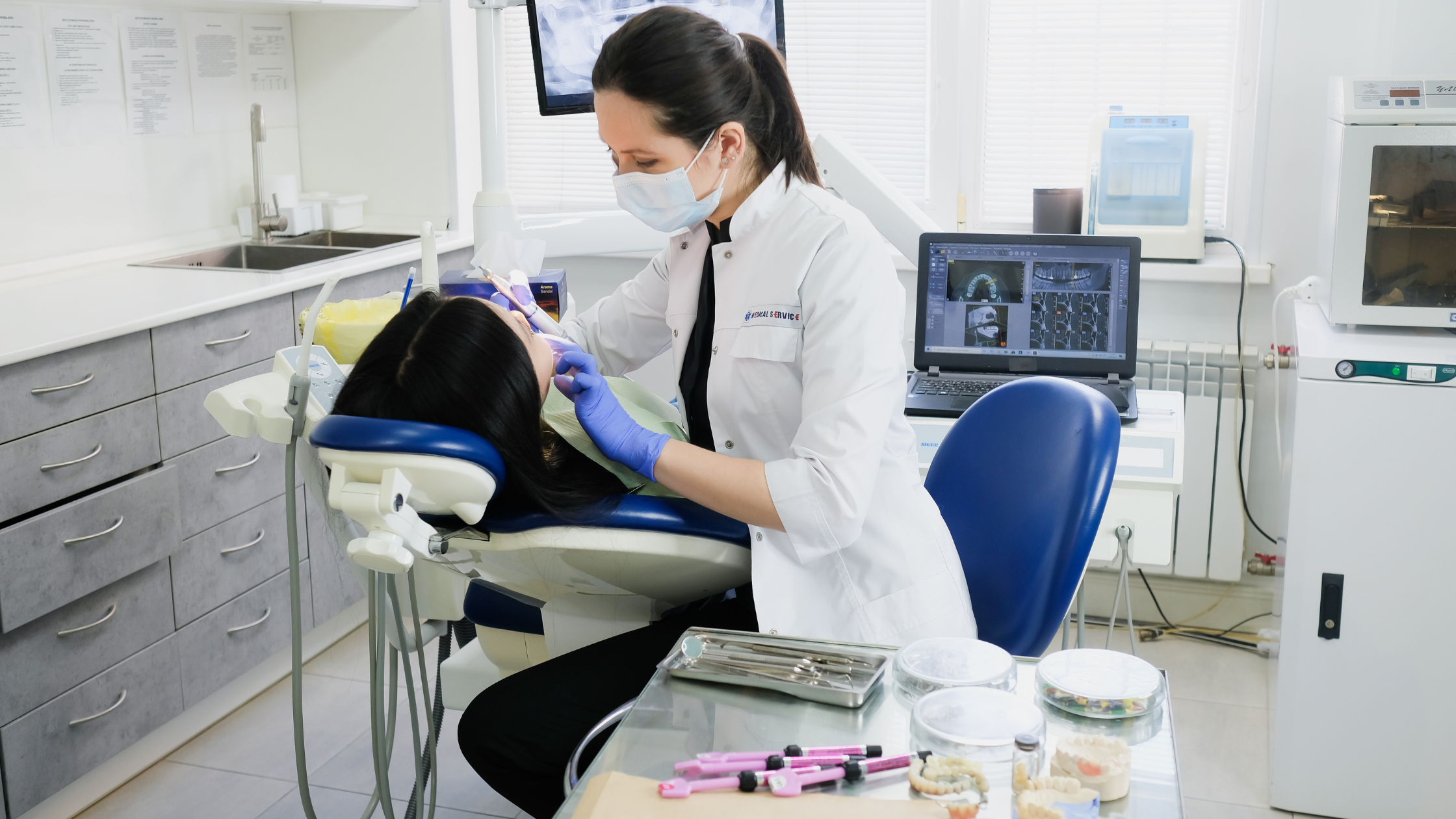 Routine dental checkup at Gravity Dental Clinic in Al Nahda 2, Dubai—helping residents maintain perfect teeth.